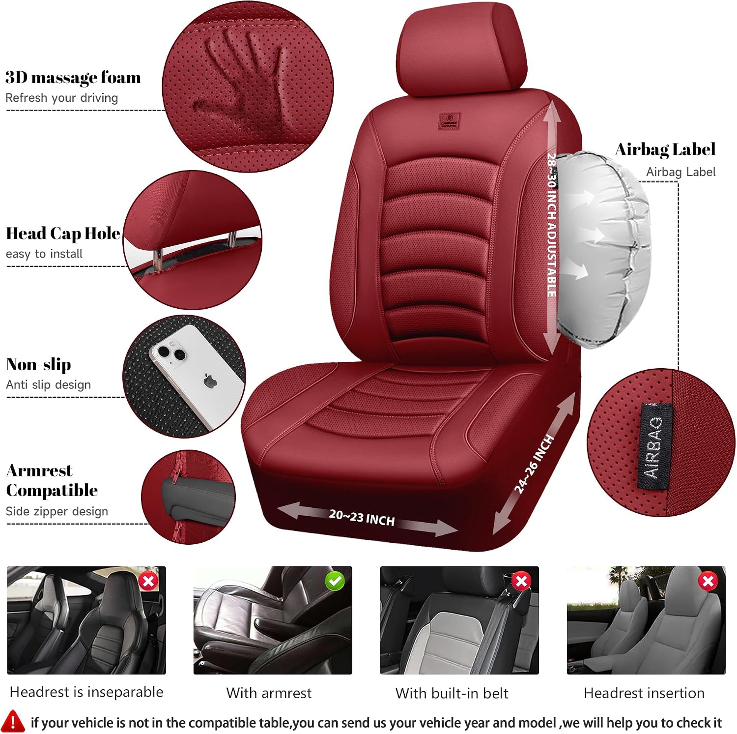 Thumbnail 4 de CAR PASS 3D PU Seat Covers