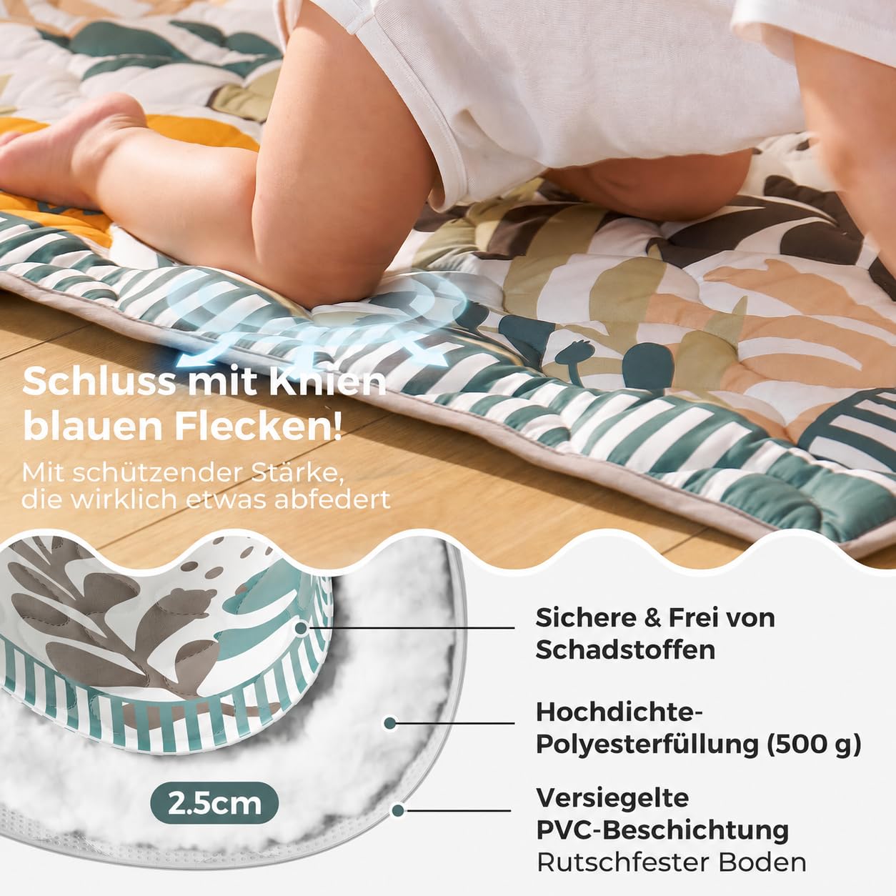 Thumbnail 5 de Momcozy Spielmatte Baby 127x127 cm