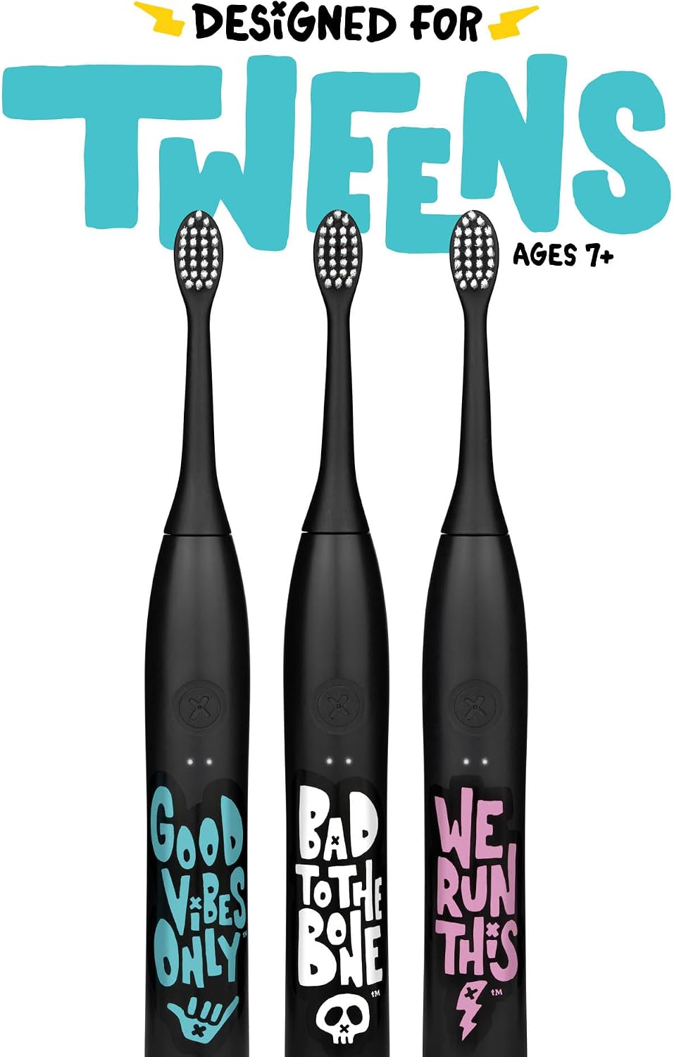 Thumbnail 2 de Made by Dentists Sonic X Electric Toothbrush – Good Vibes Only Edition for Kids