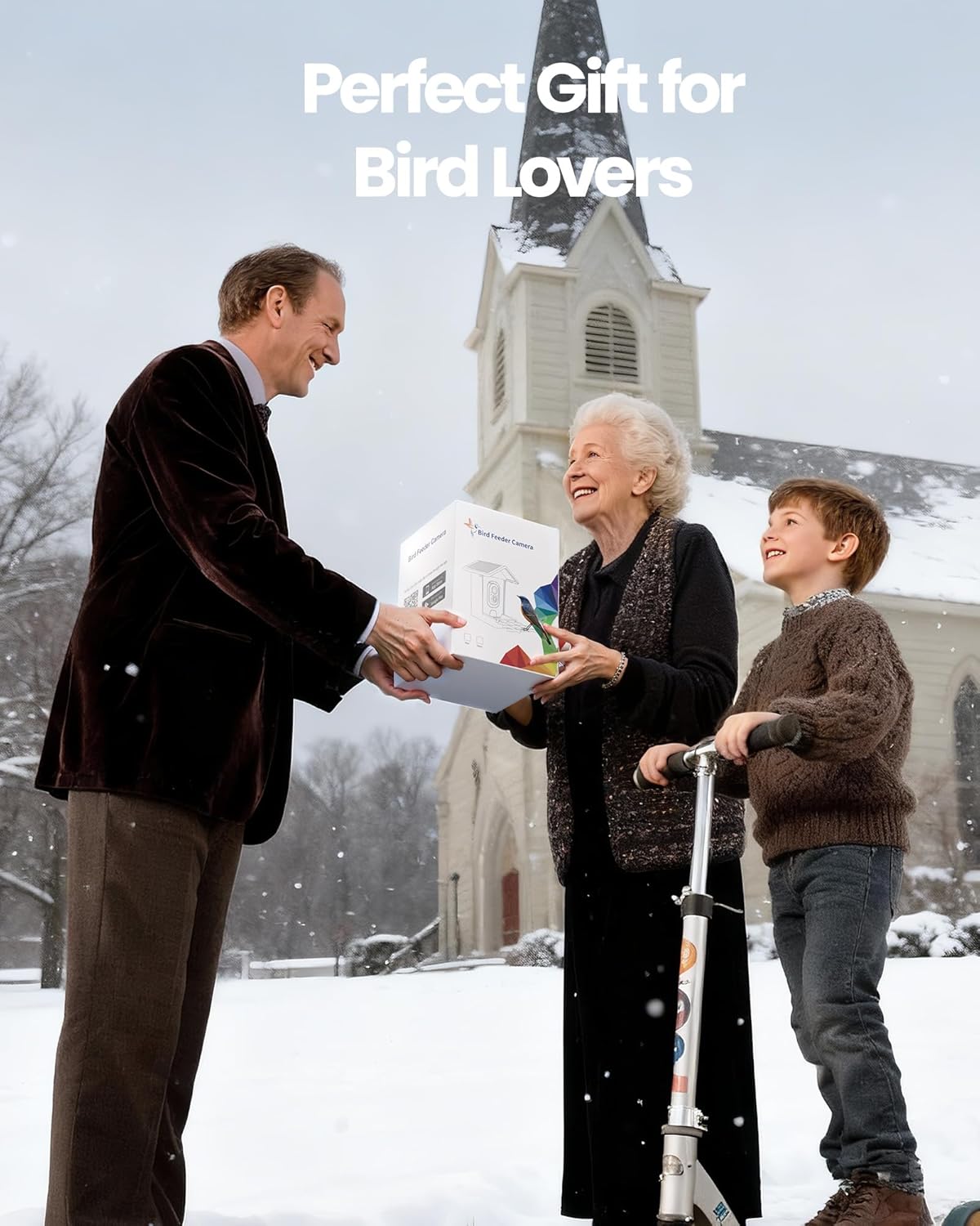 Detalle de Smart Bird Feeder with Camera (G11) — 2K HD, Dual Granary, 16,000+ Bird ID, Solar Power