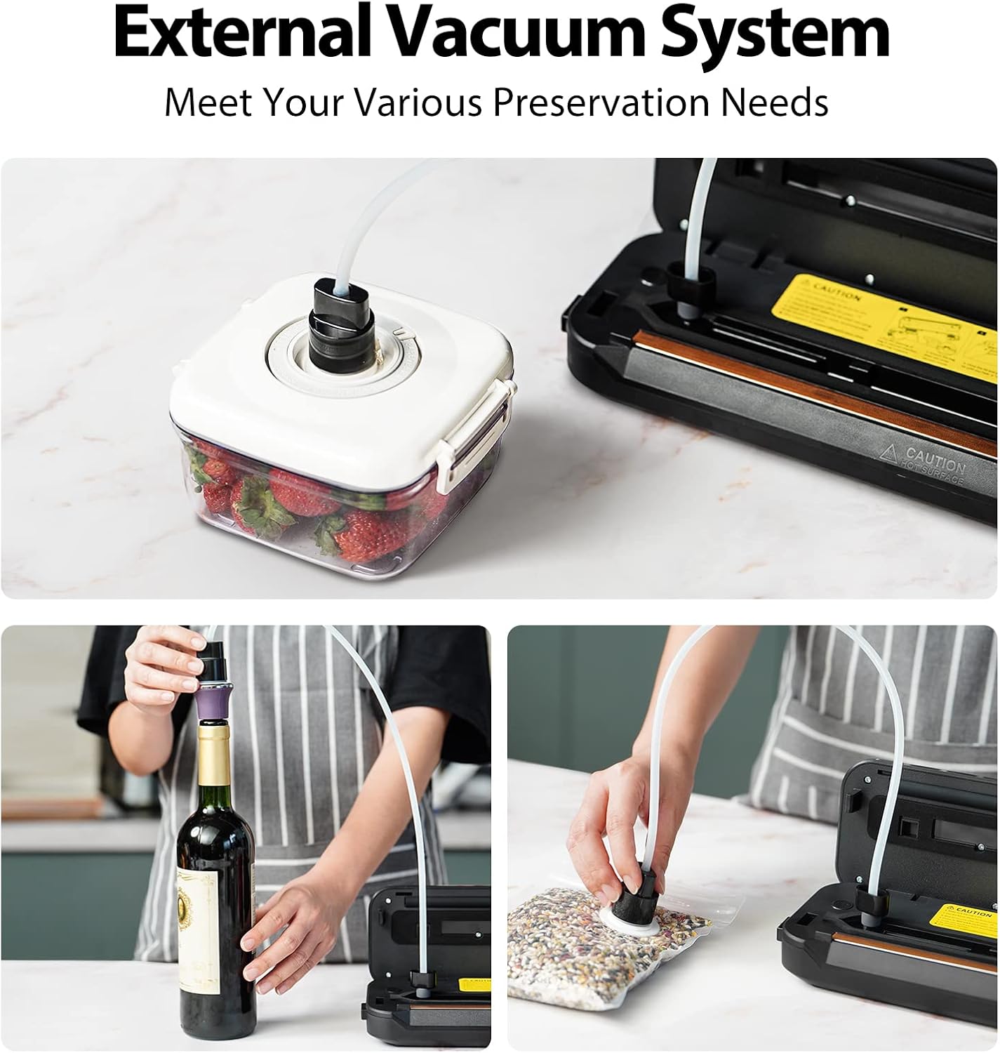 Detalle de Beelicious 8-In-1 Automatic Food Vacuum Sealer Machine