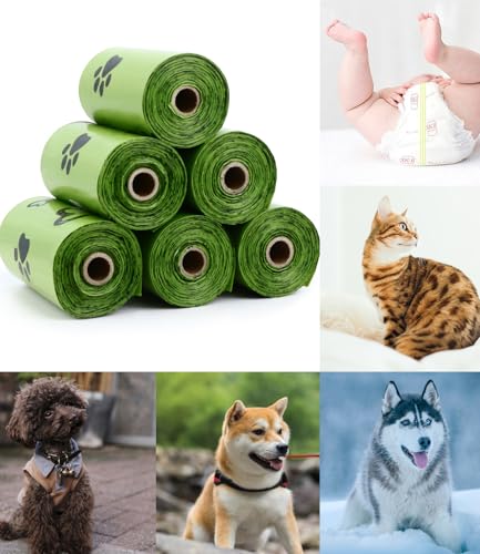 Detalle 2 de Yingdelai Dog Poo Bags - 540 Counts Biodegradable with Adjustable Dispenser