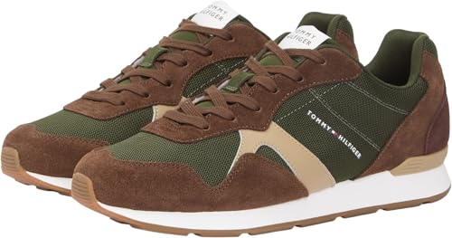 Thumbnail 4 de Tommy Hilfiger Runner Icon Mix Fm0fm05679 – Tenis bajos para hombre en Verde Abeto Ártico, talla 44 EU