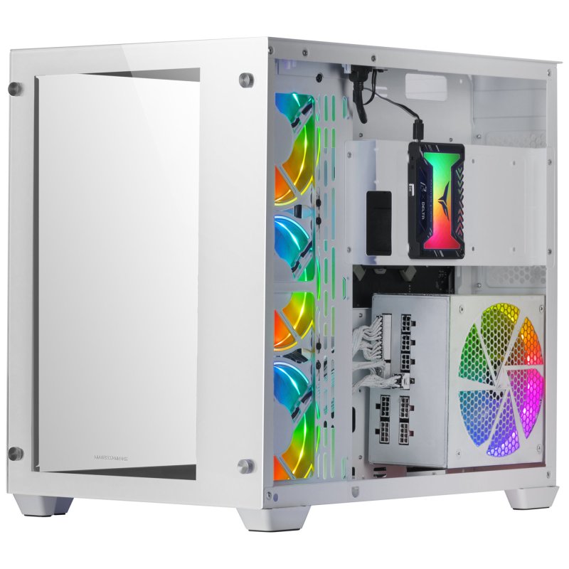 Detalle 2 de Mars Gaming MCV3 Torre XXL E-ATX con Doble Cristal Templado Blanco
