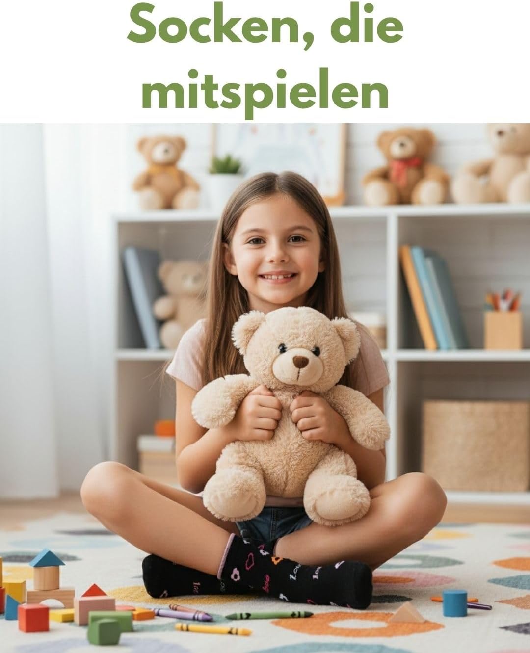 Detalle de 10 Paar Kinder Socken Jungen & Mädchen aus Baumwolle – langlebig, passgenau