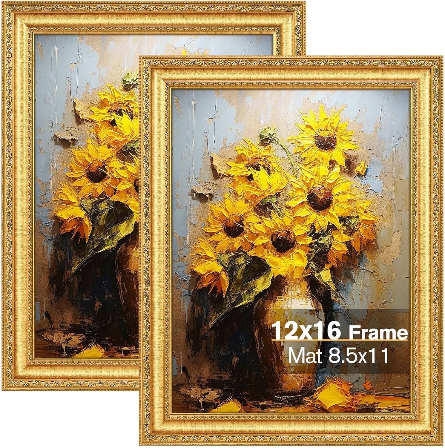 Splinterix 12x16 Gold Picture Frames Set of 2