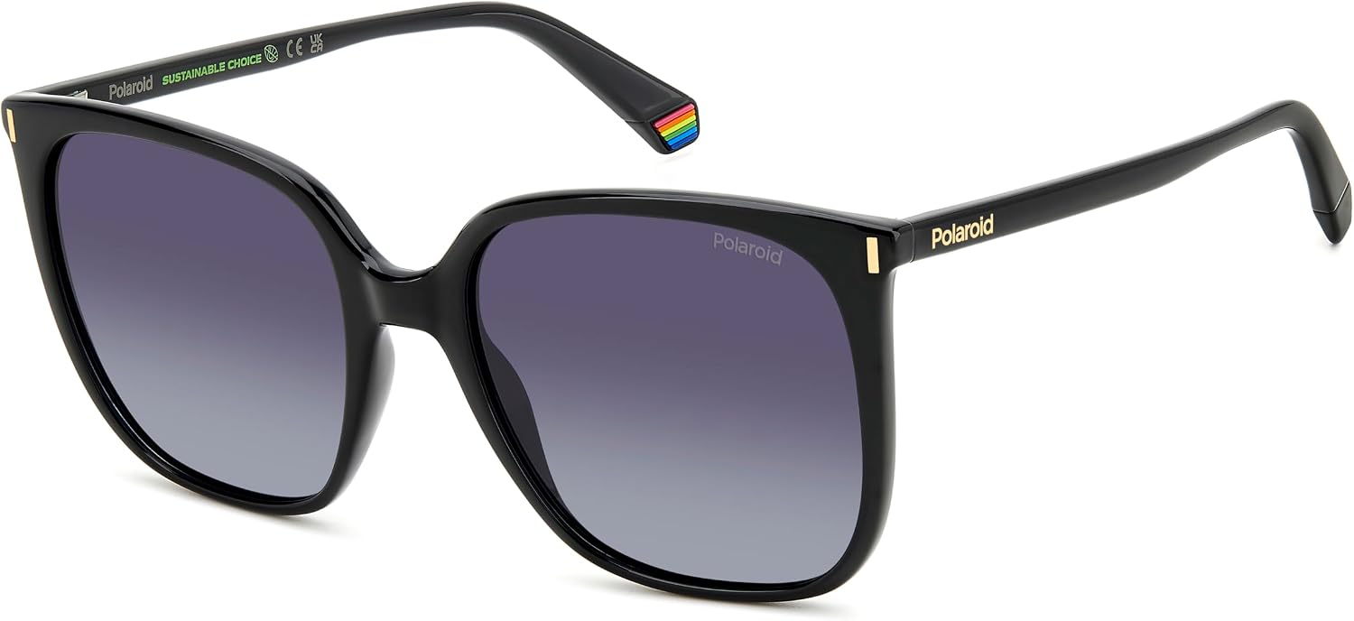 Detalle de Lunettes de soleil Polaroid unisexes PLD 6218/S en black