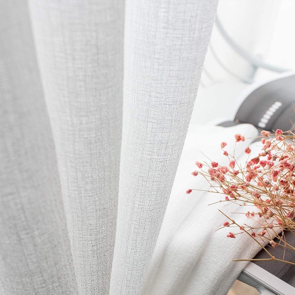 Detalle de Melodieux semi blackout voile curtains, 55x72in