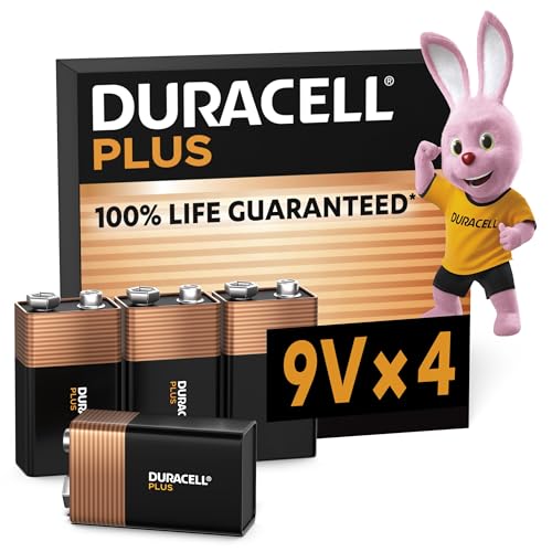 Detalle de DURACELL Plus 9V Alkaline-Blockbatterie (4 Stück) 6LR61