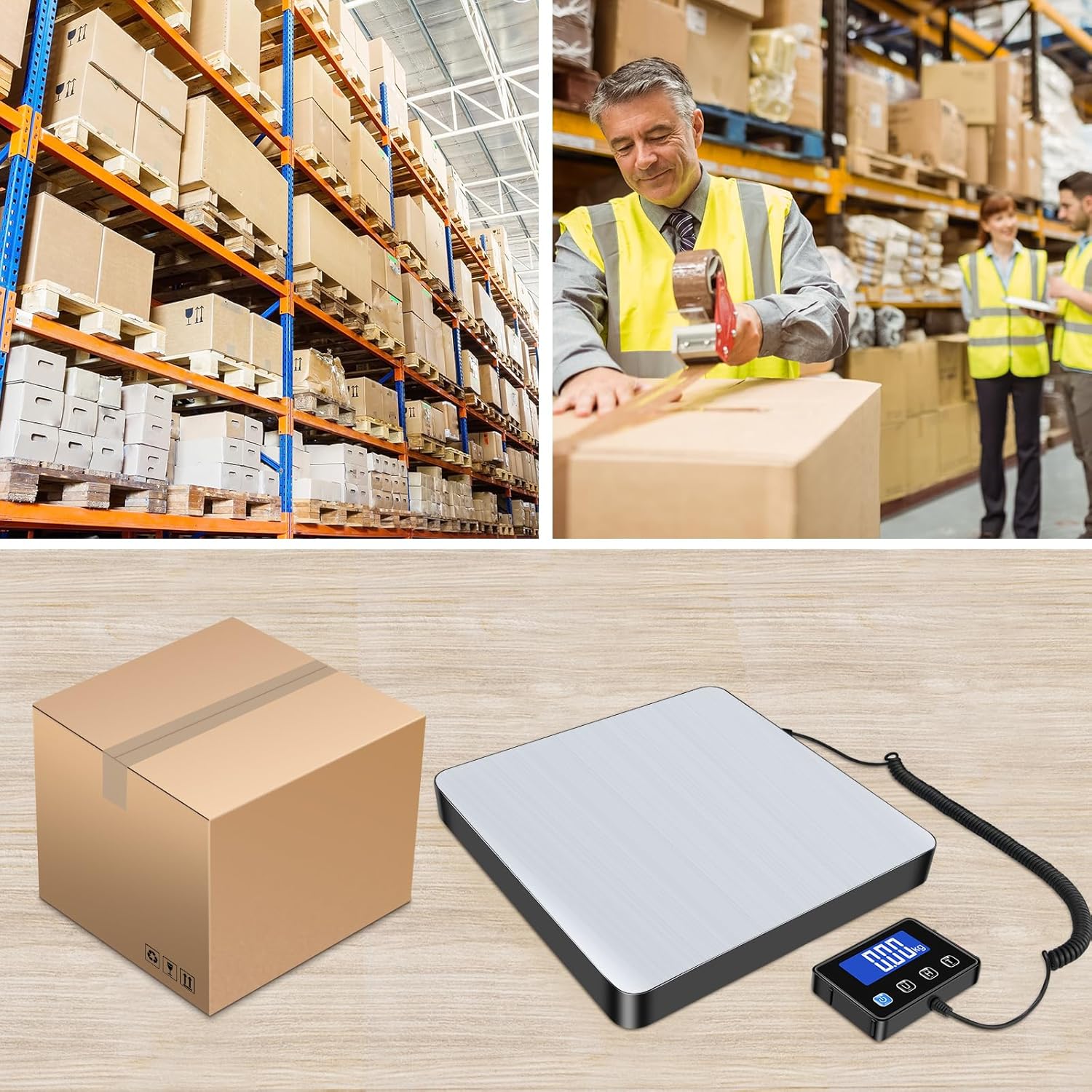 Thumbnail 6 de Postal Scales 200kg/10g High Precision with LCD Display and Tare Hold — Ideal for Parcels, Luggage and Warehouse Use