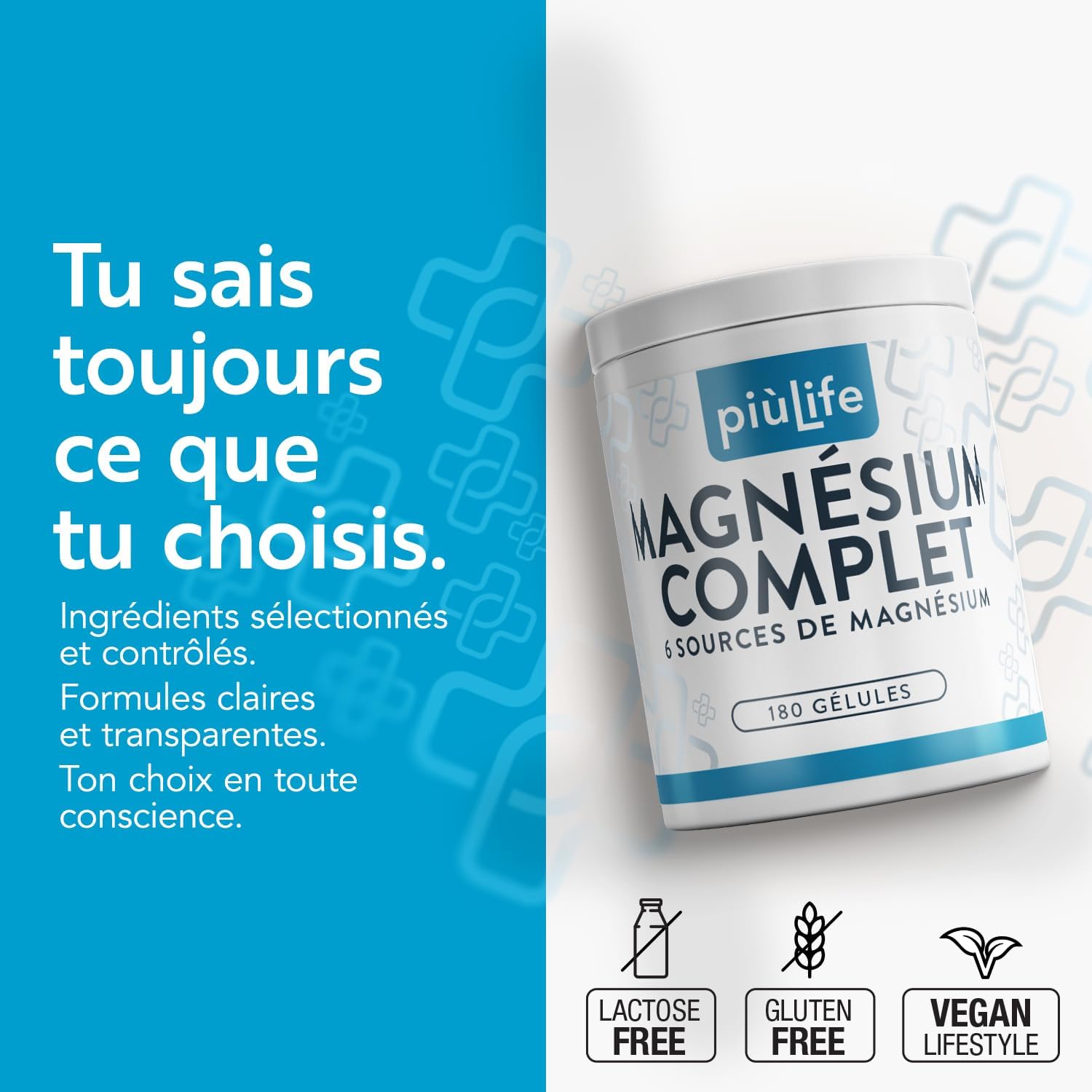 Detalle 2 de PiùLife Magnesium Complex 300 mg gélules santé