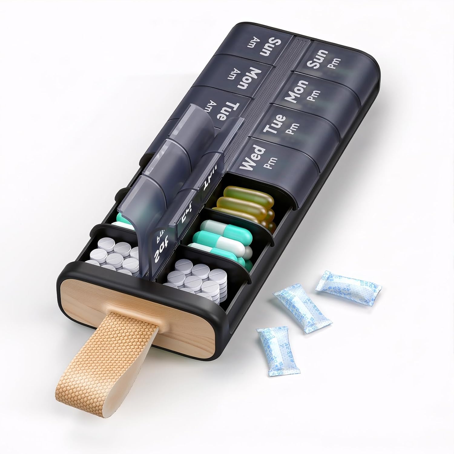 Detalle de Ideerfit Pill Organizer, 7-Day AM/PM