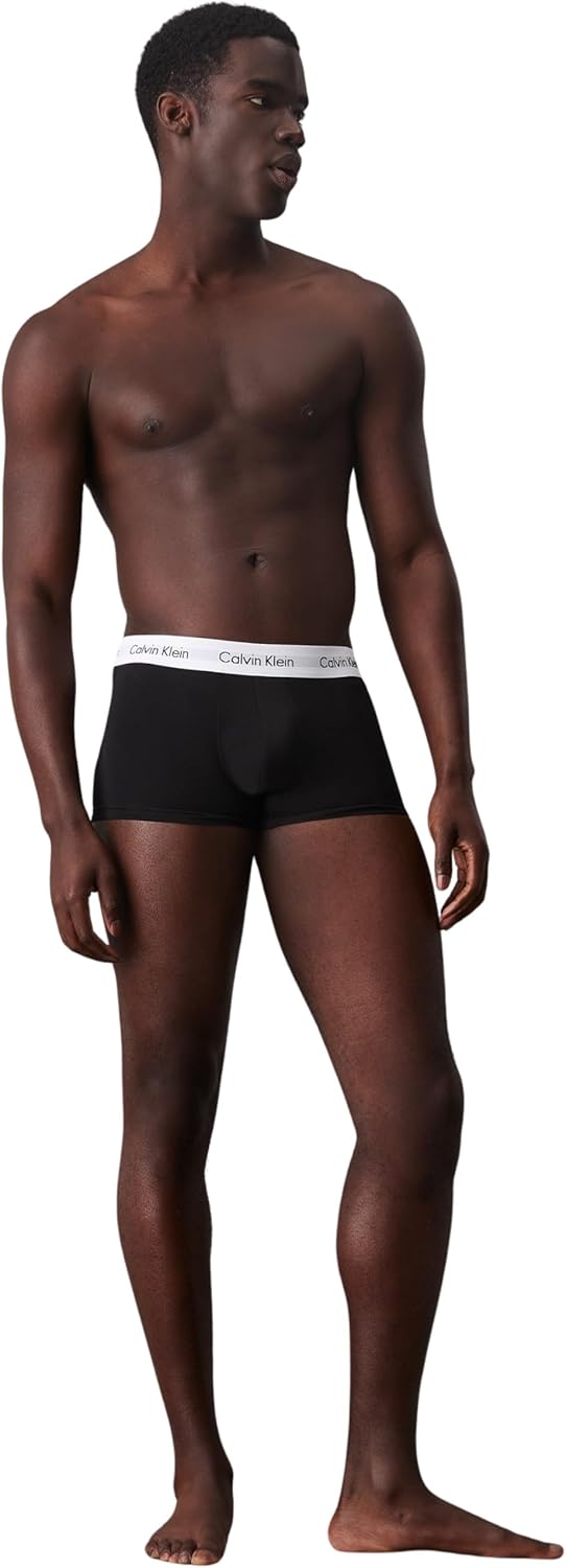Thumbnail 4 de Boxers Calvin Klein taille basse homme (lot de 3) en coton stretch