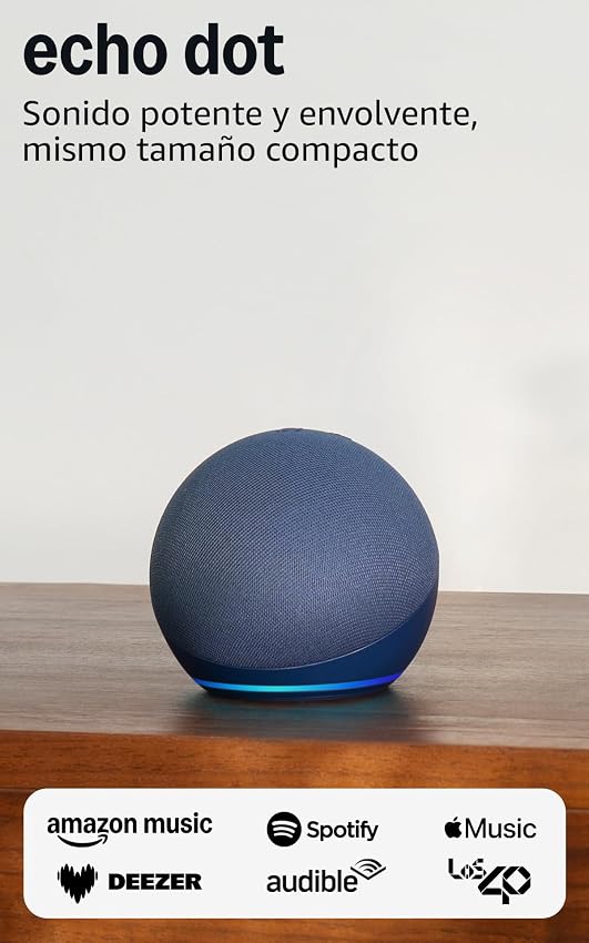 Detalle de Echo Dot Última generación altavoz inteligente azul marino