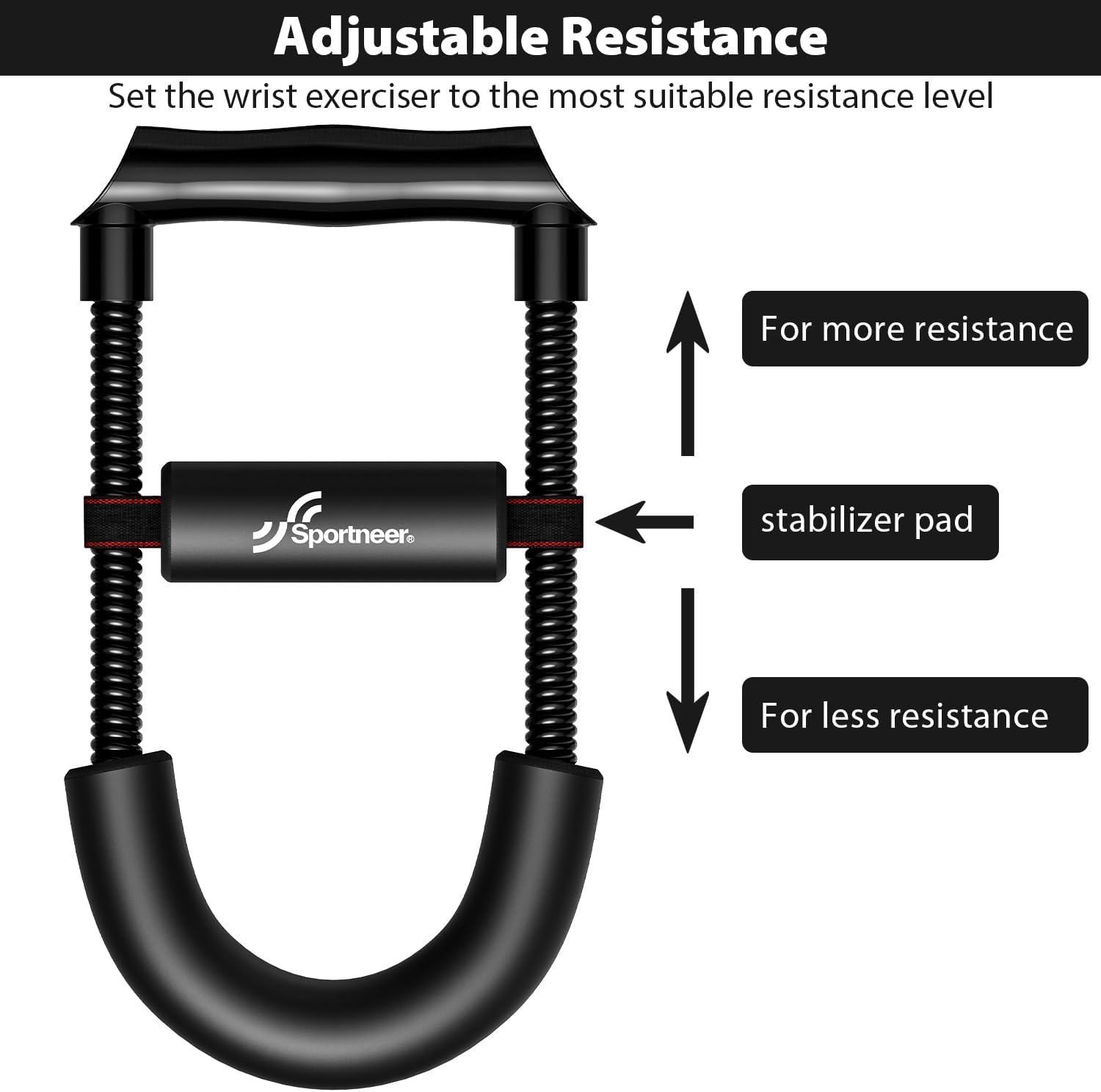 Detalle de Sportneer Wrist Exerciser with Adjustable Tension