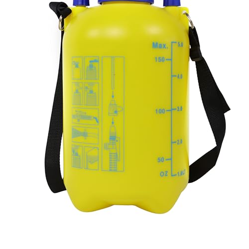 Detalle 2 de Amazon Basics Pulverizador a presión 5 l con gatillo y bloqueo