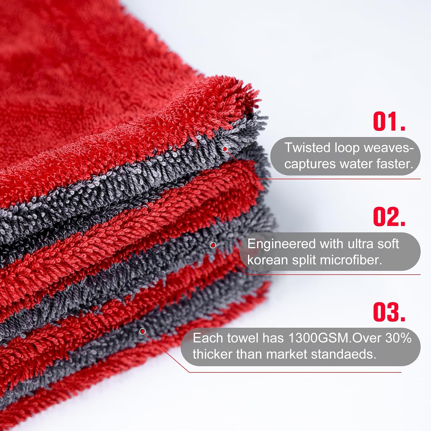 Thumbnail 4 de Singrune 2 Pack XL 24"x36" Drying Towel