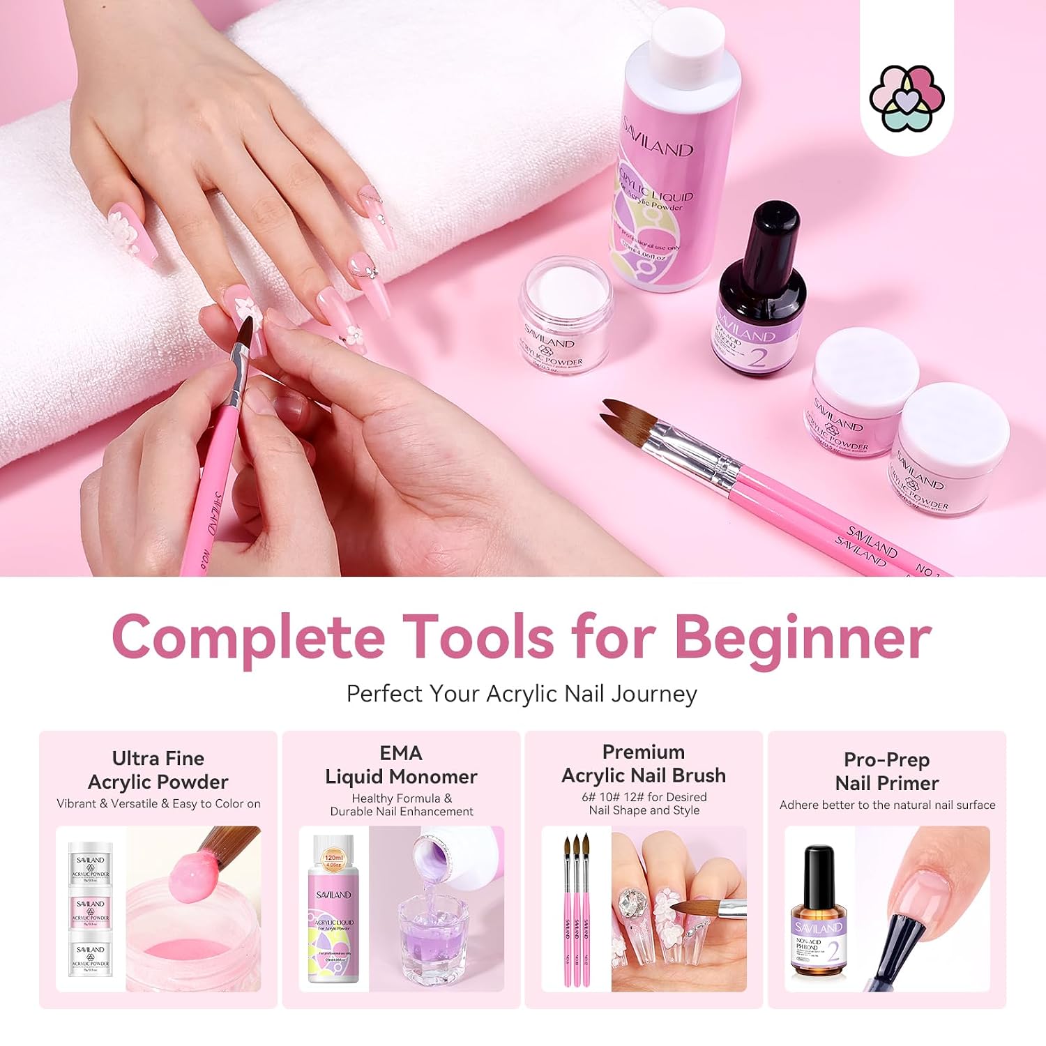 Thumbnail 3 de Saviland Acrylic Nail Kit for Beginners 180W