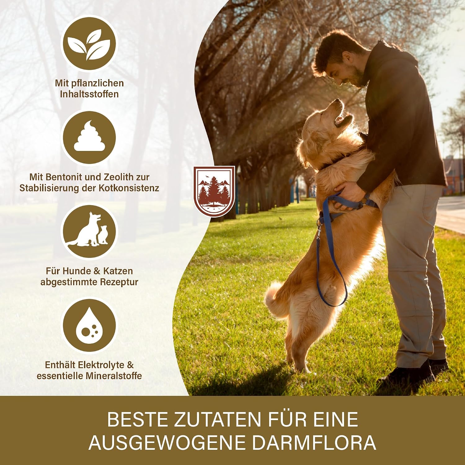 Detalle de Veddelholzer 50 Diarrhoe Kautabletten – Diät-Ergänzungsmittel für Hunde & Katzen mit Präbiotika & pflanzlichen Inhaltsstoffen
