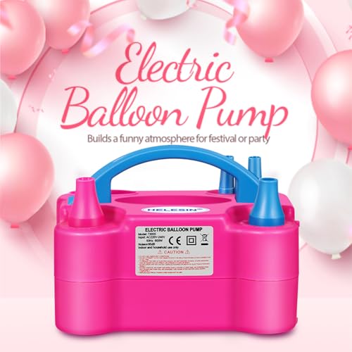 Detalle de HELESIN Inflador de Globos Eléctrico 600W Portátil con 2 Modos de Inflación