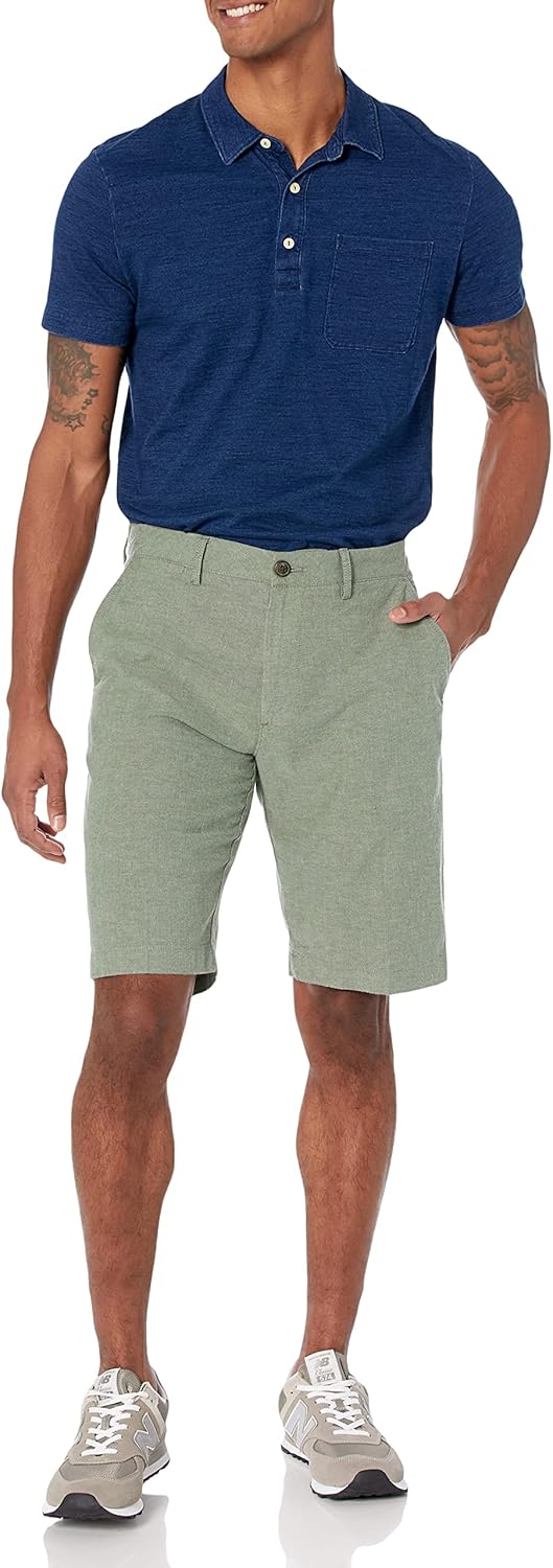 Detalle 2 de Amazon Essentials Men's Slim-Fit 11" Lightweight Comfort Stretch Oxford Shorts