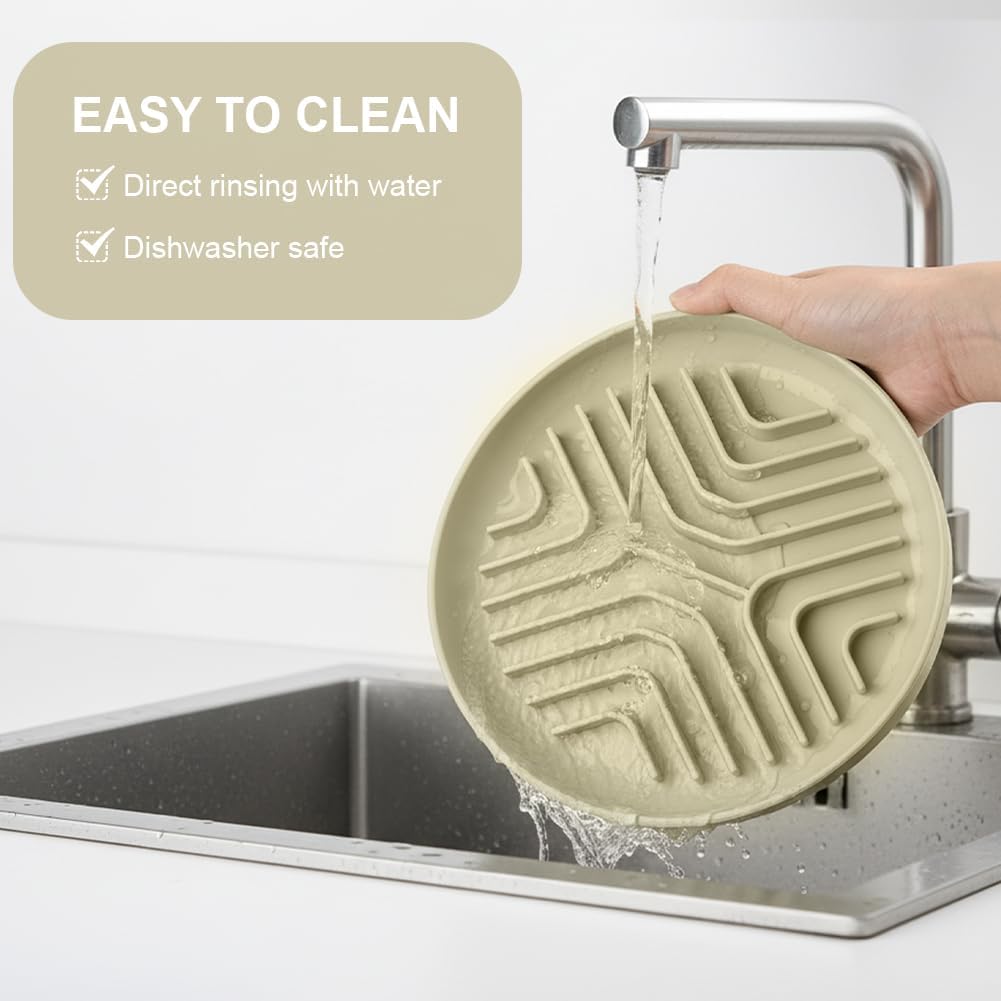 Thumbnail 4 de OFFCUP Slow Feeder Dog Bowl (Anti-choke, anti-bloat) with suction cup – silicone, beige