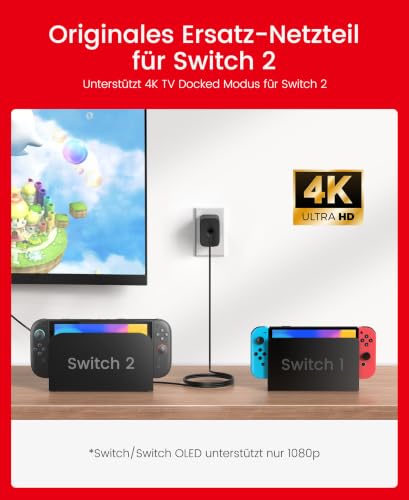 Thumbnail 7 de HELLCOOL 65W USB-C Ladegerät für Nintendo Switch 2 GaN3.0, 2m Kabel