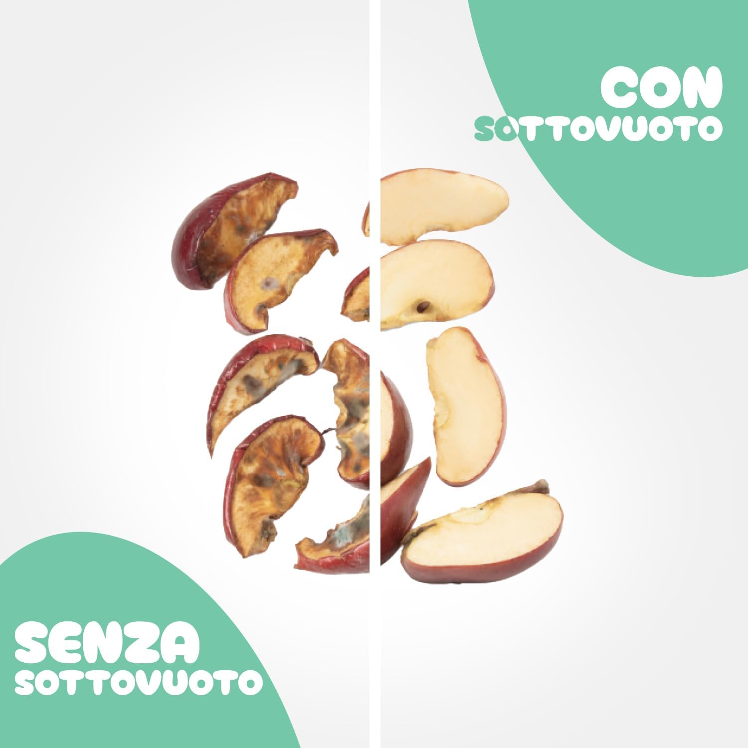 Detalle 1 de Set di 3 contenitori sottovuoto in vetro con datario e coperchio ermetico + pompa manuale