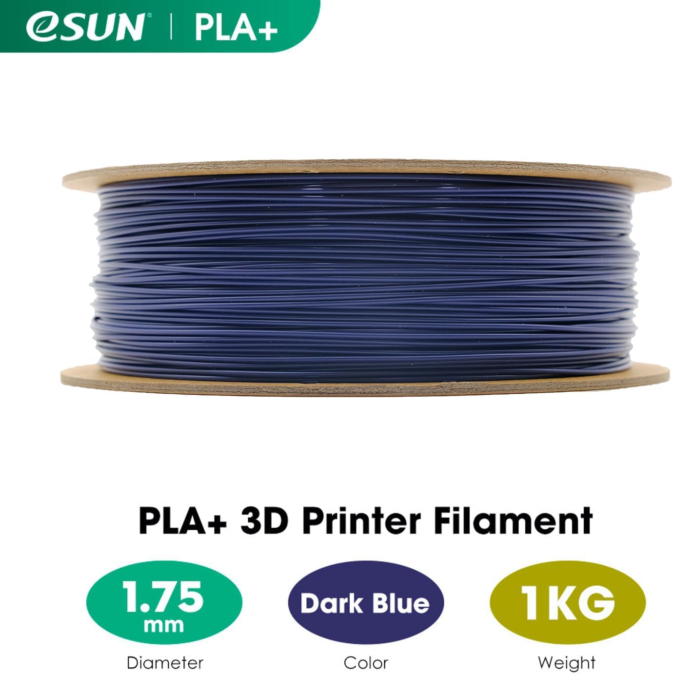 Detalle 2 de eSUN Filamento PLA+ 1.75mm, Alta Tenacidad para Impresoras 3D 🎨