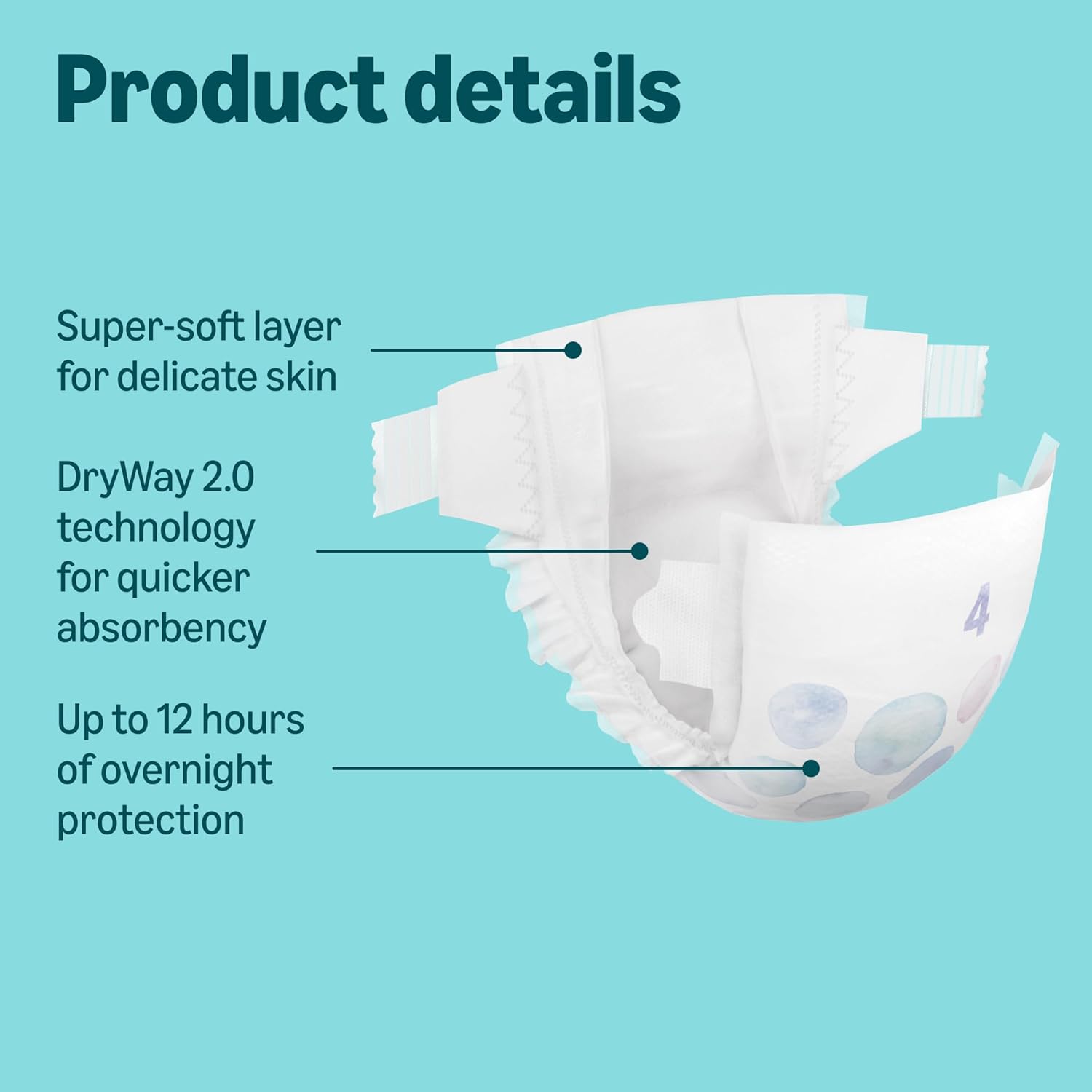 Thumbnail 2 de By Amazon Ultra Dry Nappies Size 4 (8-14 kg) | 168 nappies (2 x 84) – previously Mama Bear