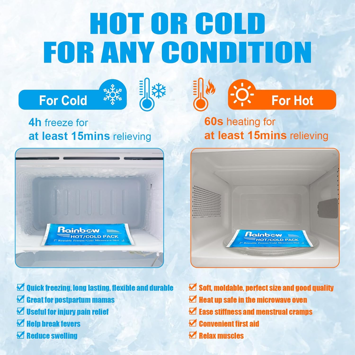 Thumbnail 3 de Soft Ice Packs Reusable Gel Pack 2 ⚡