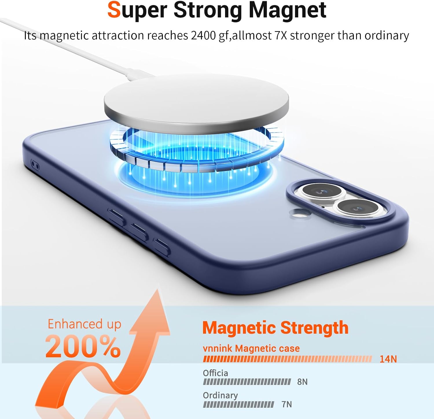 Thumbnail 3 de vnnink iPhone 16 Plus Case Magnetic 4-Airbag
