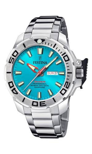 Detalle de Festina Montre Homme Analogique en Acier Inoxydable 316L Argenté