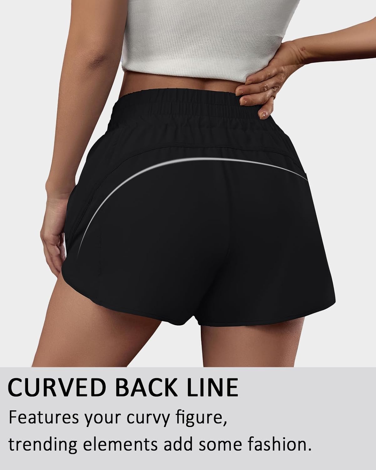 Thumbnail 2 de BMJL Women's 2.5" High-Waisted Running Shorts with Pockets