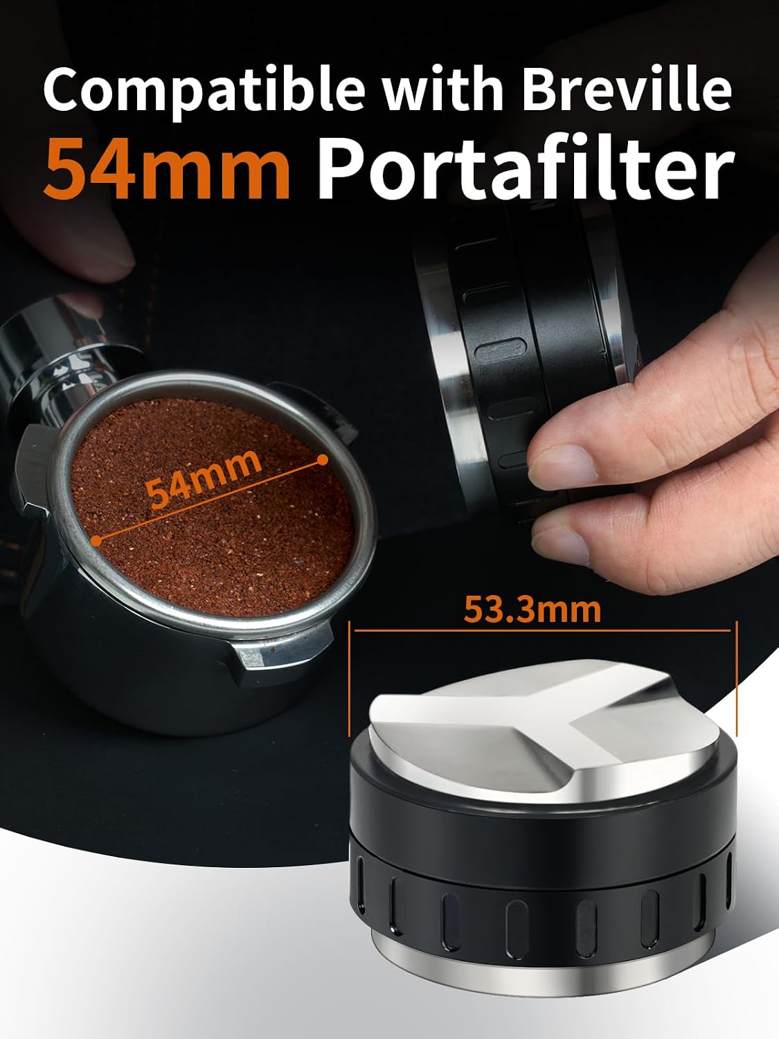 Detalle 2 de LAOION Espresso Distributor and Tamper 53.3mm