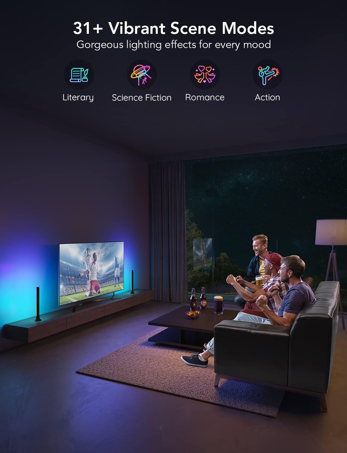 Detalle 2 de Govee RGBIC TV Light Bars 38cm WiFi