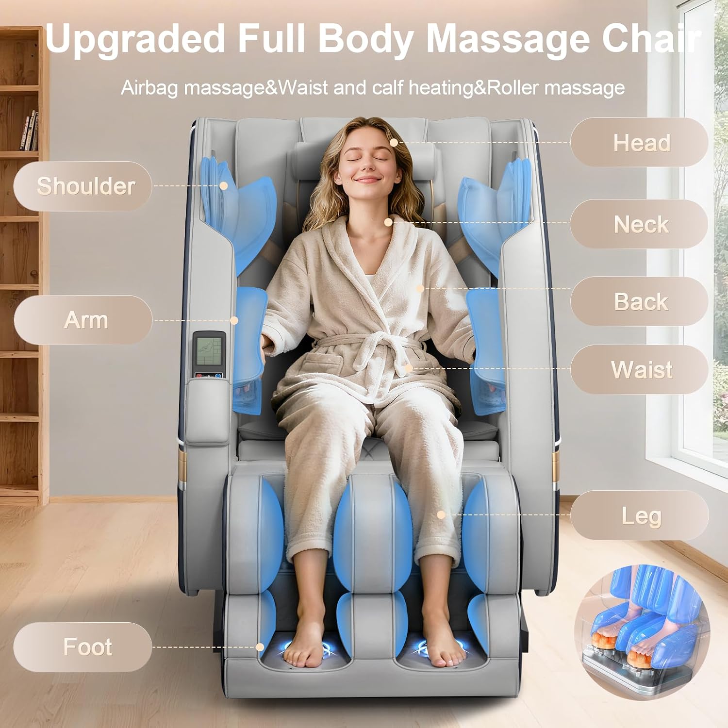 Thumbnail 3 de Gegcucey Massage Chair: Zero Gravity Full Body Relief with 16 Manual + 5 Auto Programs