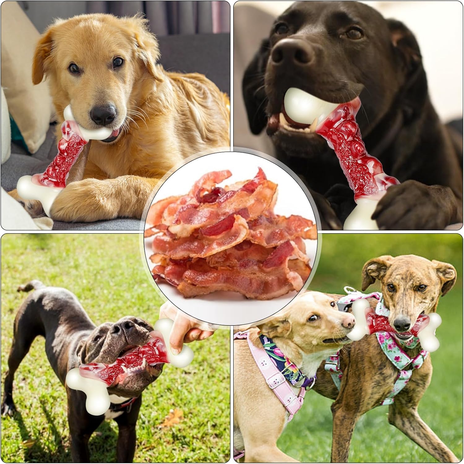 Detalle de 2TRUL Indestructible Dog Bone 1 pack