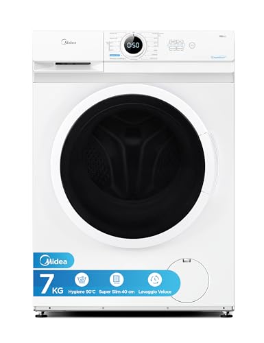Detalle de Midea Lavatrice Slim 7 kg 1200 Giri 40 cm: lavaggio efficiente in spazi ridotti