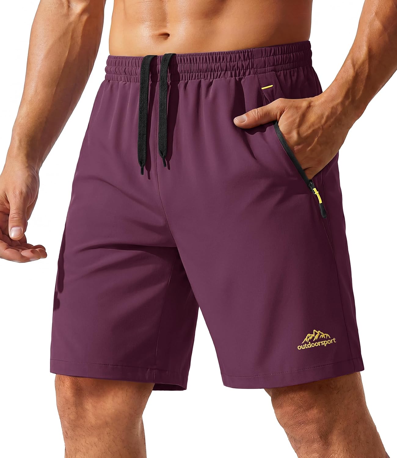 Detalle de TACVASEN Men's Quick-Drying Training Shorts: Lightweight, Breathable and Practical