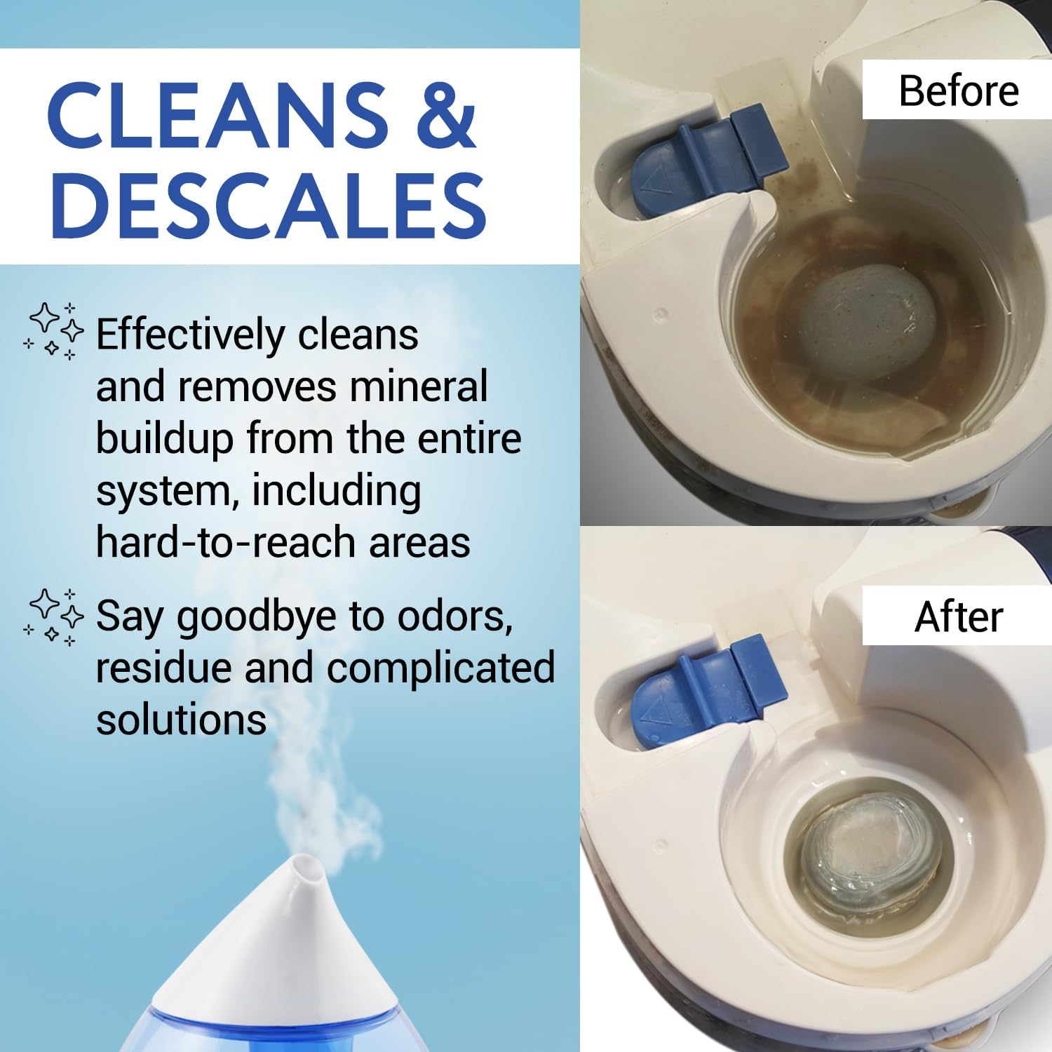 Detalle 2 de IMPRESA 0166 Humidifier Cleaner & Descaler Powder, 12 Oz, 12 Uses