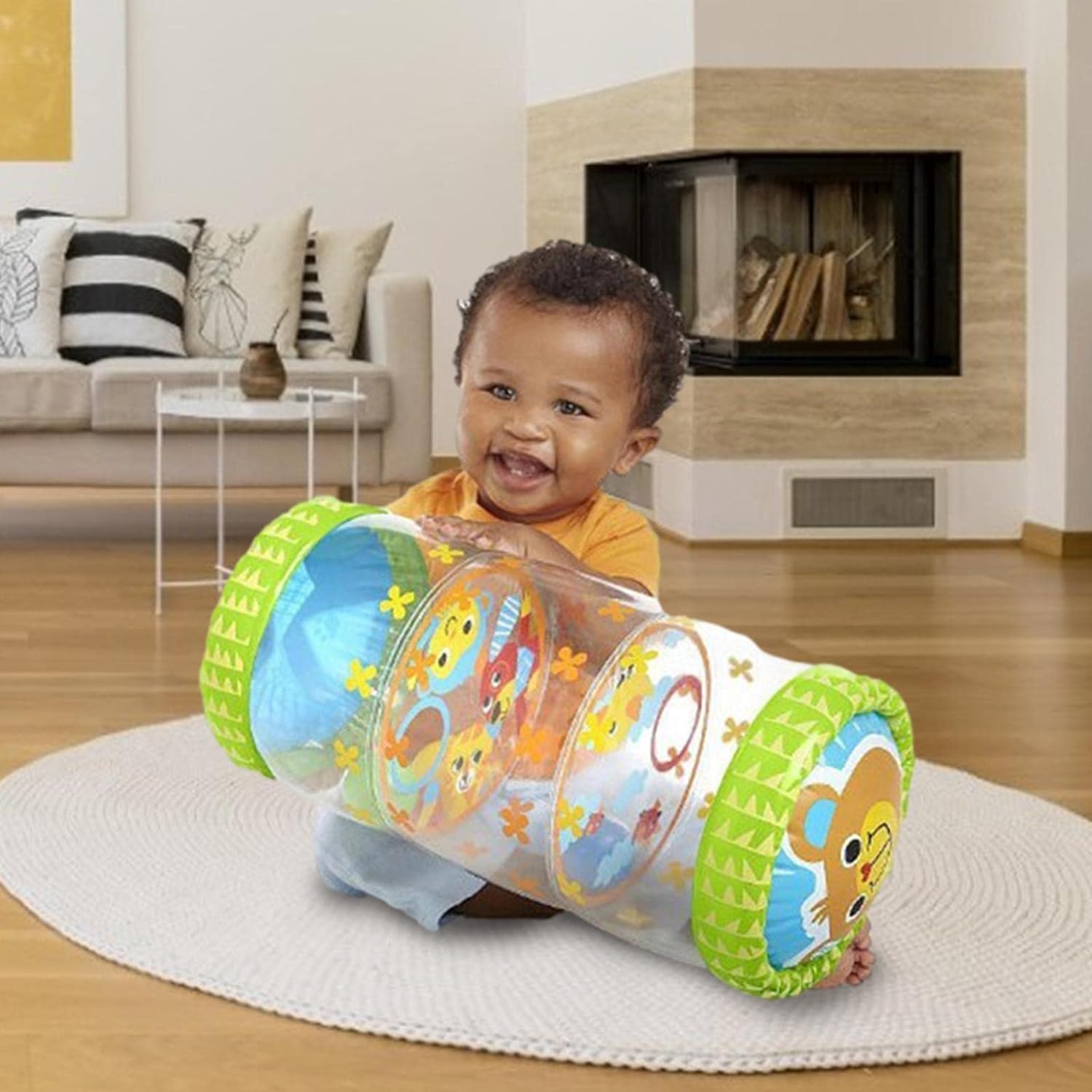 Detalle 2 de Beenavee Aufblasbares Spielzeug mit Rollen – mobiles Kriech- und Kletterspielzeug für Kleinkinder (3–36 Monate)