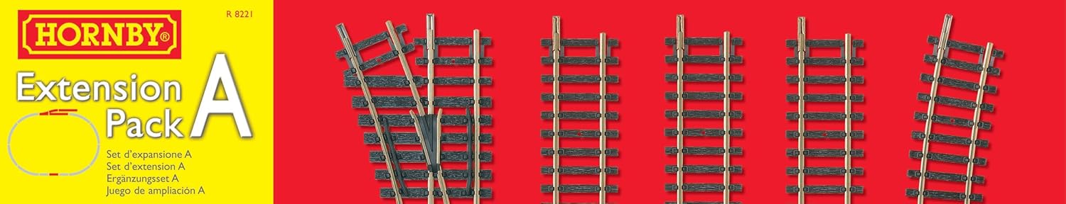 Detalle de Hornby R8223 OO Gauge Track Extension Pack C (extra straights, curves & right hand point)