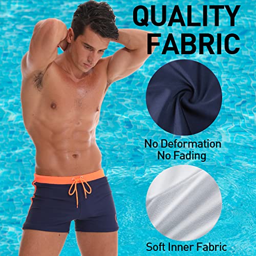 Thumbnail 4 de Arcweg Maillot de Bain Homme Boxer avec Doublure et Cordon de Serrage Réglable – Bleu Marine (EU L)