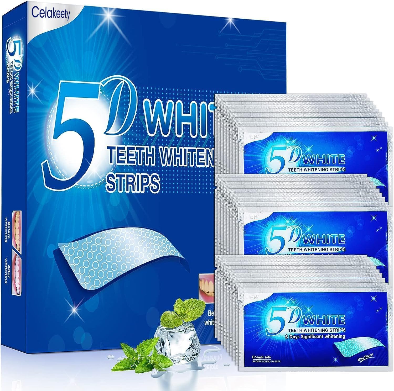 Thumbnail 6 de Celakeety White Stripes Zahnaufhellung – Bleaching Stripes für zu Hause