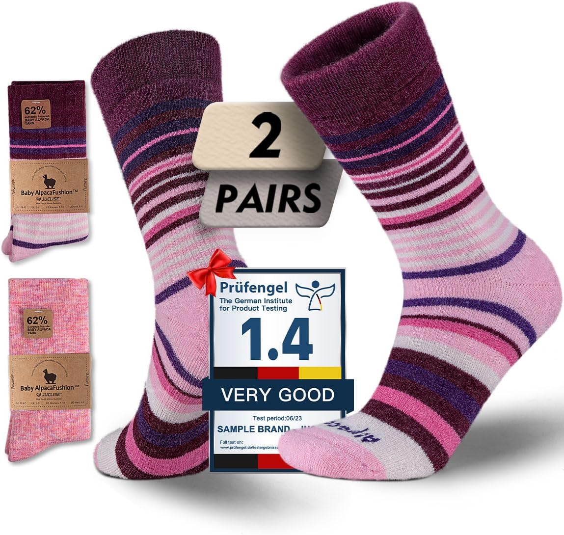 Detalle de Juclise Baby Alpaca Wool Socks