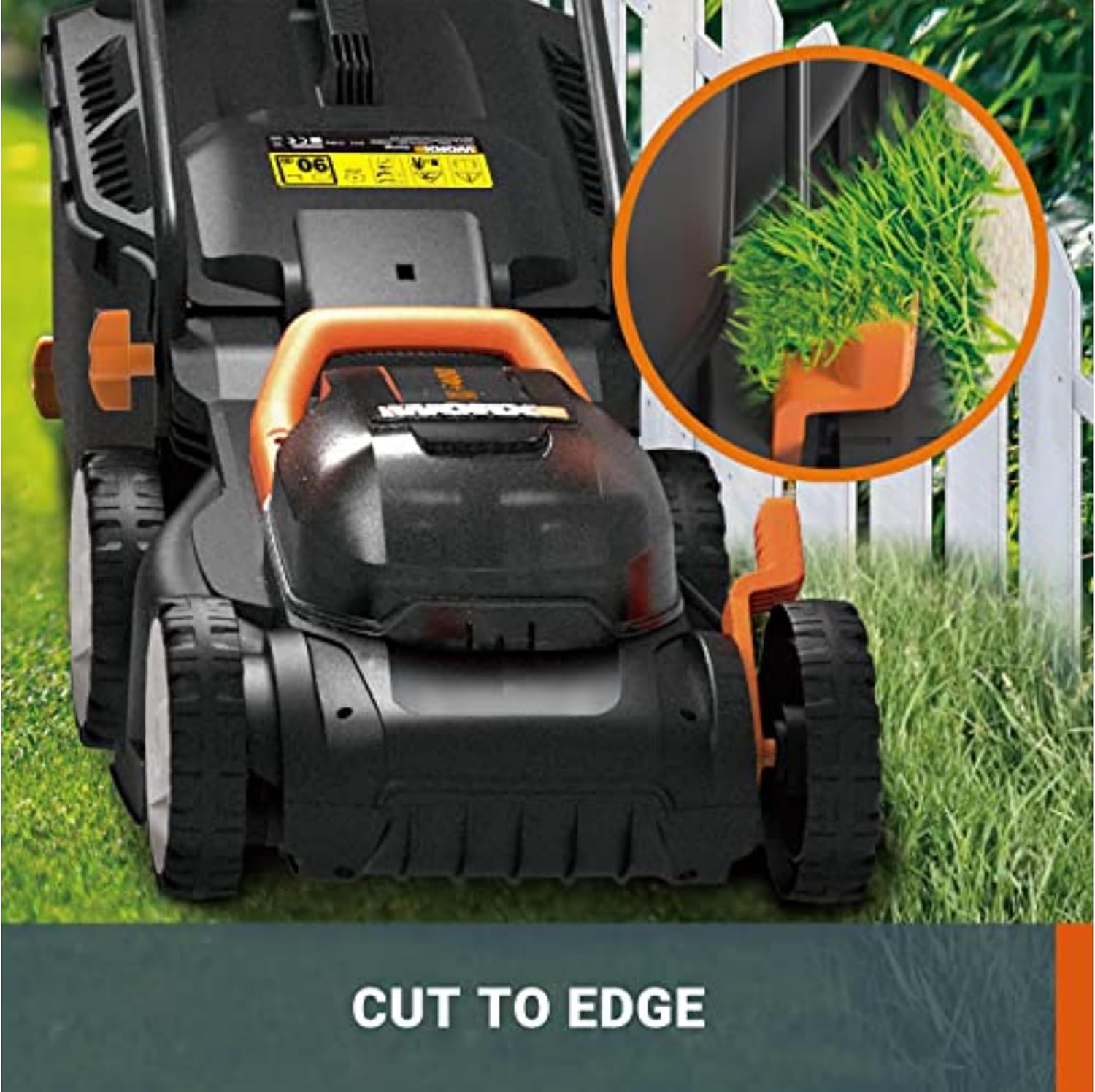 Thumbnail 4 de Worx WG779E.2 40V Cordless Lawn Mower — 34cm, 230m² Capable, Cut-To-Edge with 2 x 2.0Ah Batteries