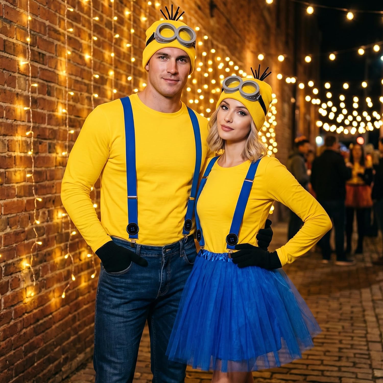 Detalle 2 de Rilcn Cosplay Costume Accessory Set for Adults – Complete Yellow Duo Costume