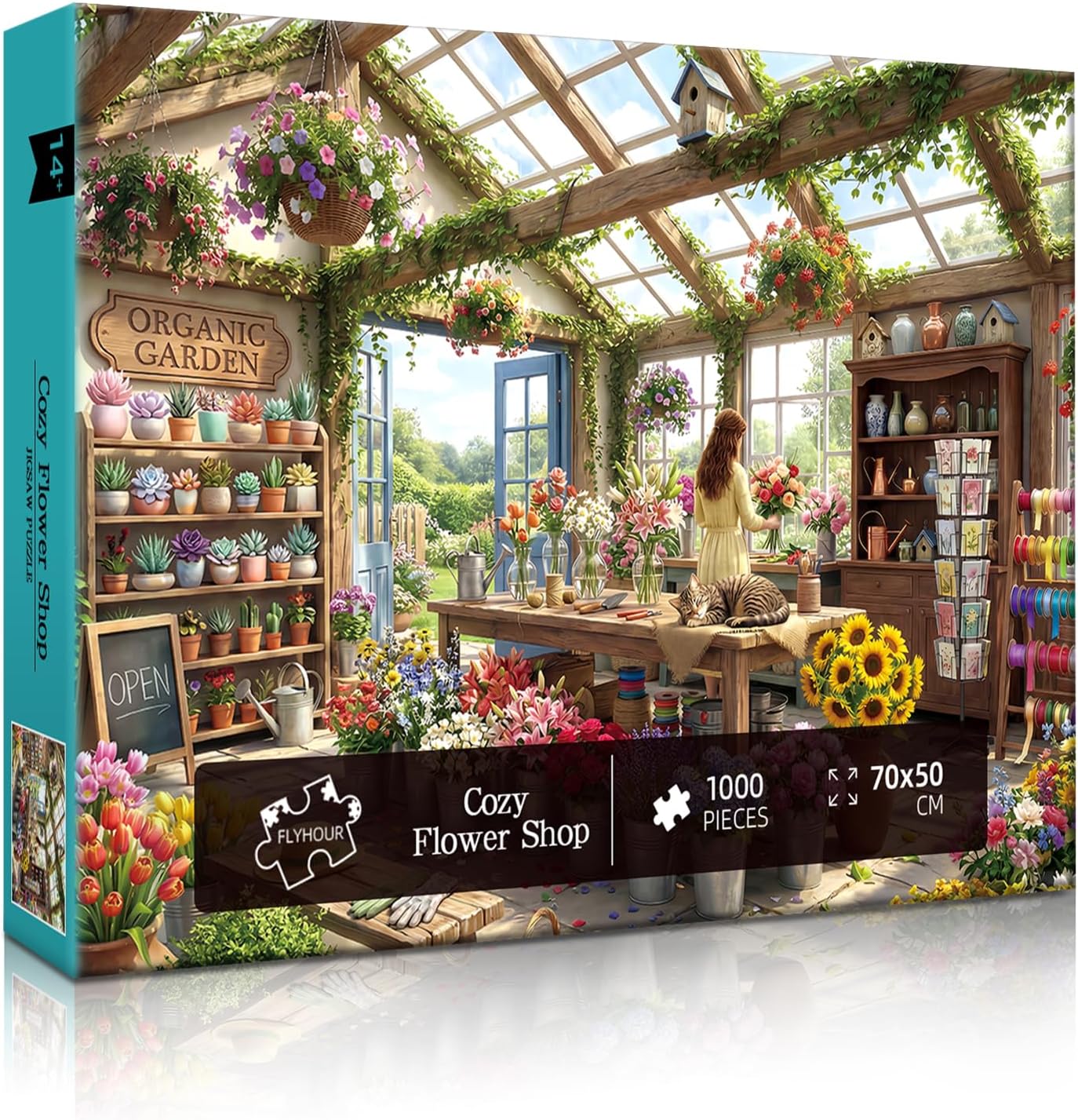 Thumbnail 1 de Cozy Flower Shop Puzzles for Adults 1000 Pieces