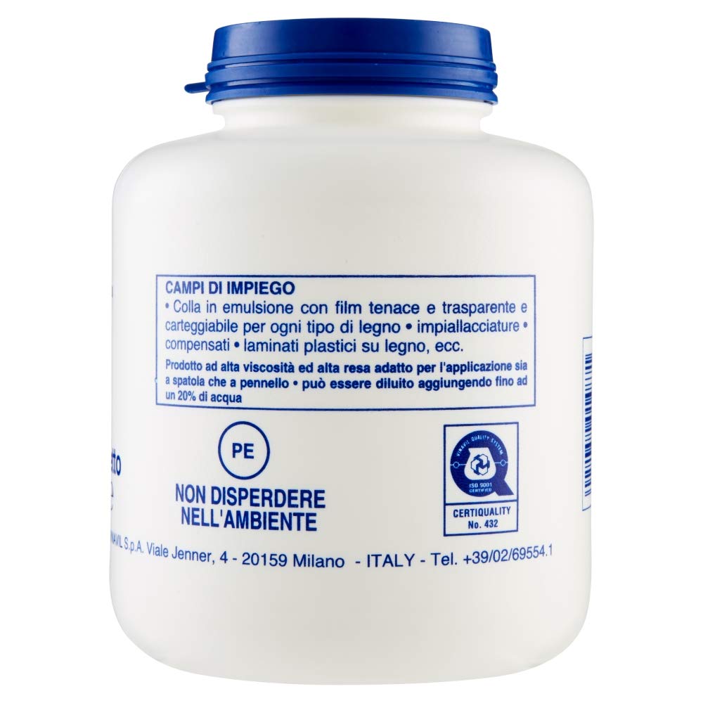 Detalle de Vinavil Legno Extra: Colla a base d’acqua da 1 kg per legno, impiallacciature e laminati